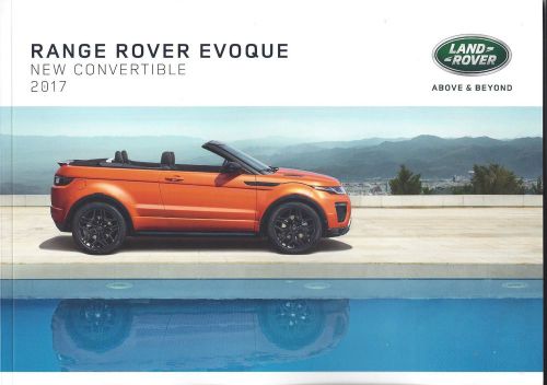 2017 - 2016 range rover 2017 evoque convertible  61 page brochure