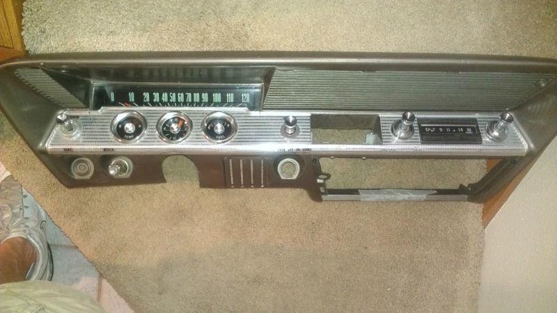 1961-1962 chevy impala dash, gauge cluster, and original radio