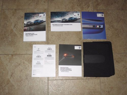 2013-15 oem  bmw x5 m and x6 m handbook navigation owners manual