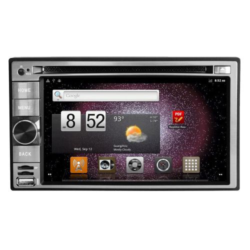 Android 4.4 os dual core capacitive 6.2&#034; car stereo dvd player gps nav radio bt