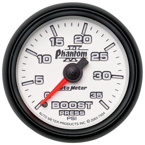 Auto meter 7504 phantom ii; mechanical boost gauge