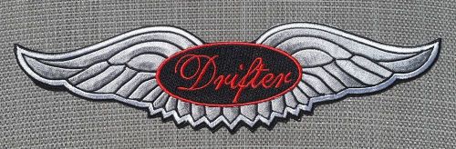 Kawasaki drifter 11 inch silver wing patch, nice new