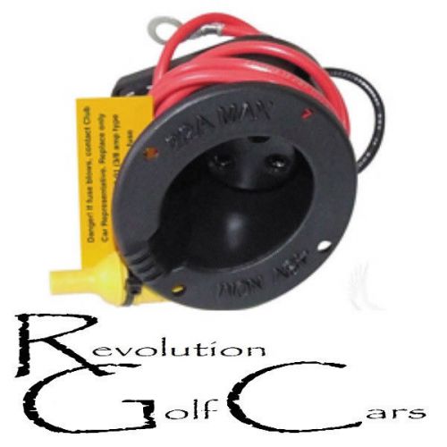 48 volt charger receptacle, fits club car 48 volt ds &amp; carryall 101802101