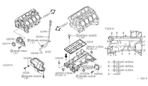 Nissan infiniti 122977s000 retainer-oil seal,rear fits many models