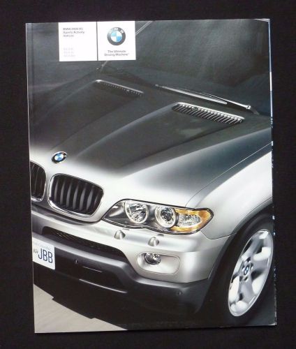 2006 bmw x5 3.0i 4.4i 4.8is dealer sales brochure~original showroom literature