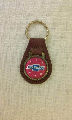 Chevrolet celebrity  keychain key chain keyring key holder brown leather new