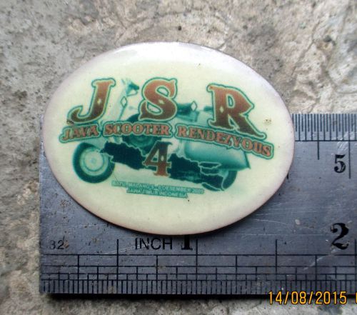 Vintage vespa badge club java  acma ad parts scooter logo gs 2009 pin