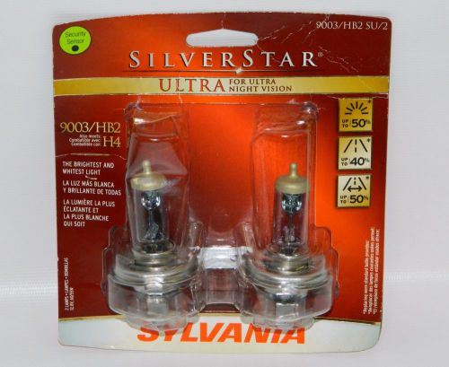 Sylvania silverstar ultra 9003/hb2 also fits h4 high performance headlight bulbs