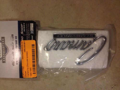 1968-1969 camaro header panel emblem