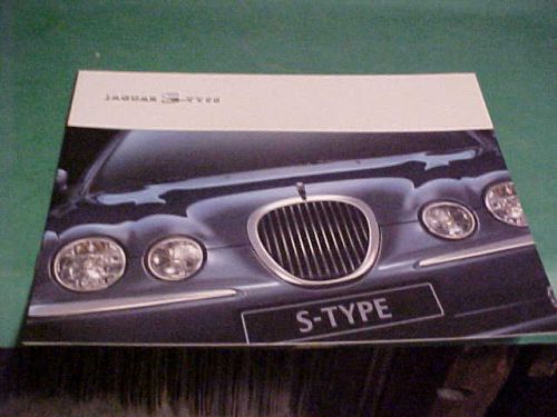 Jaguar s-type sedan 1998 auto dealer brochure/ book