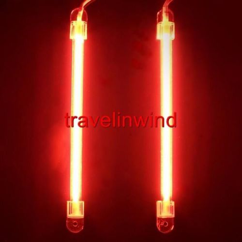 2 x 15cm car auto exterior/interior neon light lamp redbrand new