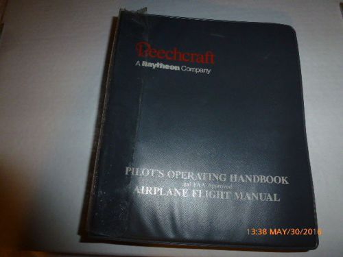 Beechcraft baron c55 d55 e55 pilot&#039;s operating handbook airplane flight manual