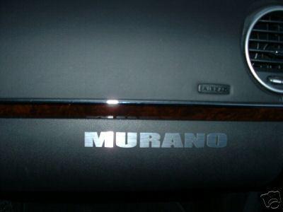 (2) dashboard badge decal nissan *murano*