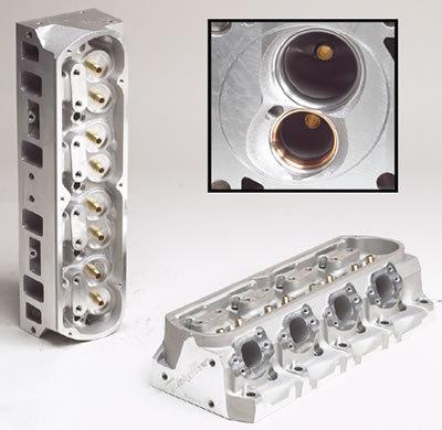 Two (2) trick flow® twisted wedge® race 225 cylinder head for small block ford