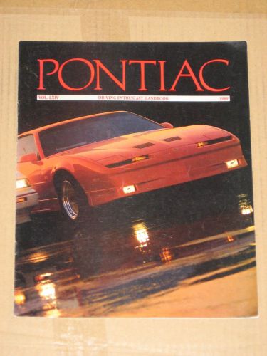 1989 pontiac full line brochure no reserve