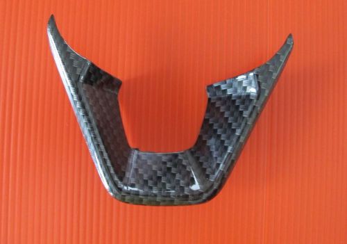 Black carbon fiber steering wheel trim for ford mondeo contour fusion mkv 13-15