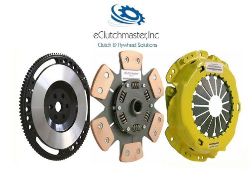 Eclutchmaster stage 2 clutch+aluminum flywheel kit set fits 92-93 acura integra