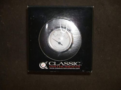 Classic instruments white hot series 2-1/8&#034; fuel gauge 240- 33 ohm and sender