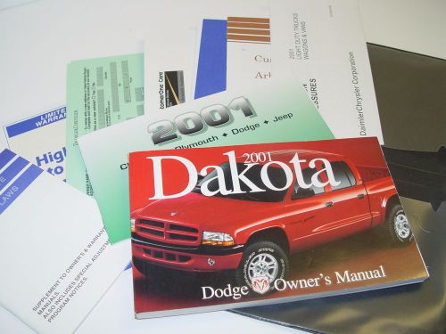 2001 dodge dakota series truck owners manual users