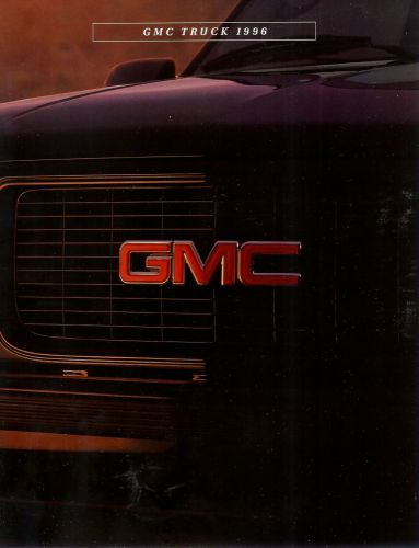 1996 gmc truck full line  brochure sierra  sonoma  jimmy  yukon  suburban safari