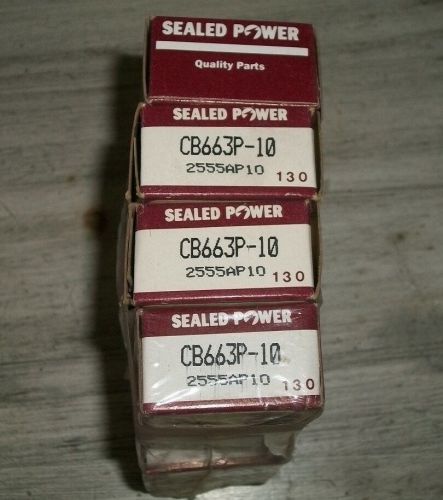 Sealed power,sealed power bearings cb663 p-10, 2555ap10, set of 8 rod bearings