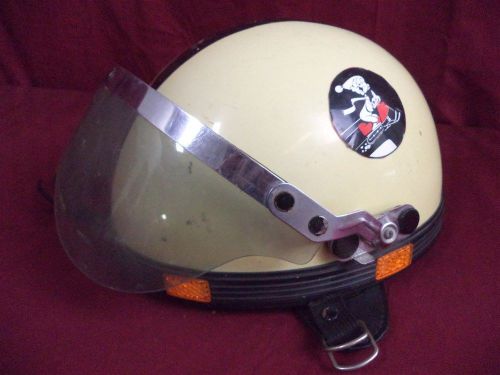 Vintage 1970s child&#039;s snowmobile helmet, manufactured by helmet