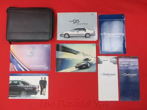 2001 saab 95 owners manual with case