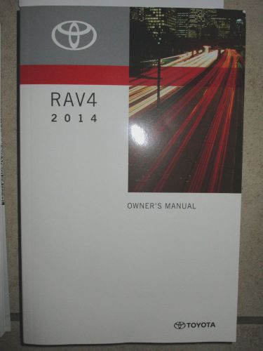 2014 toyota rav4 owners manual guide set of4 new without case