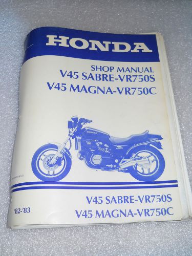 Honda v45 sabre-vr750s magna v45 vr75oc 1982-1983 official shop  service manual