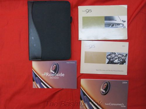 2004 saab 95 owners manual with case