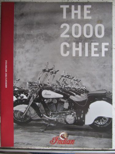 2000 indian chief official distributor sales brochure pre-polaris indian rare