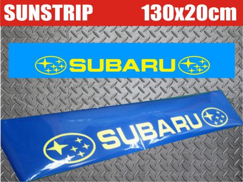 Subaru sti sunstrip vinyl decal stickers windshield eyebrow 8&#034; x 51&#034; 20x130cm