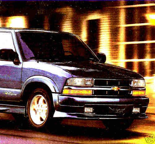 2001 chevy blazer xtreme 2-door factory brochure