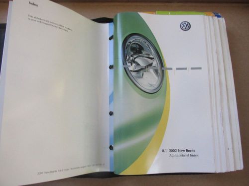 2002 vw volkswagen  beetle owners manual 02 complete set