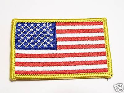 #0101 motorcycle vest patch american / usa flag