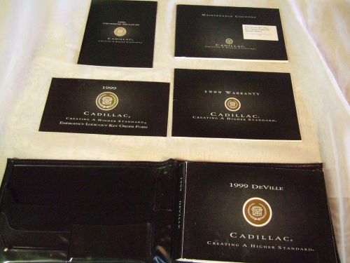 Original 1999 cadillac deville owners manual set w/ binder no reserve