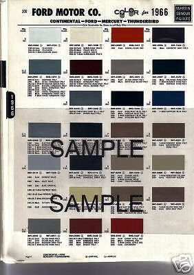 1960 1961 1962 1963 gmc &amp; dodge truck 60 61 62 63 mint paint chips 63ms5