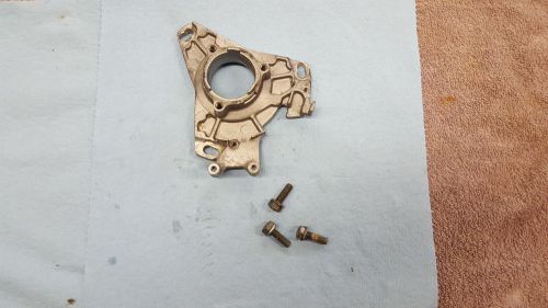 Banshee stock timing plate modified for adjustable timing with mounting bolts