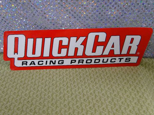 Racing car sticker, quick car, 12&#034; x 3.5&#034;