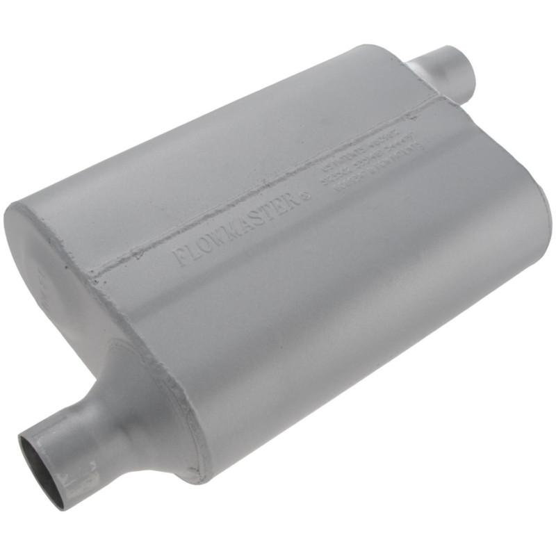 Flowmaster 40 delta flow muffler - 2.00 offset in / 2.00 offset out - aggressive