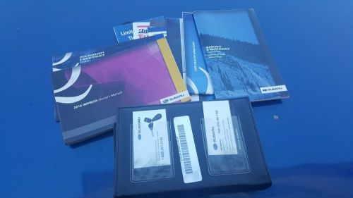 2010 subaru impreza complete owners manual books guide leather case