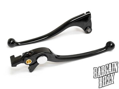 2000-2004 kawasaki zx6r zx6-r brake + clutch hand lever black replacement set 01