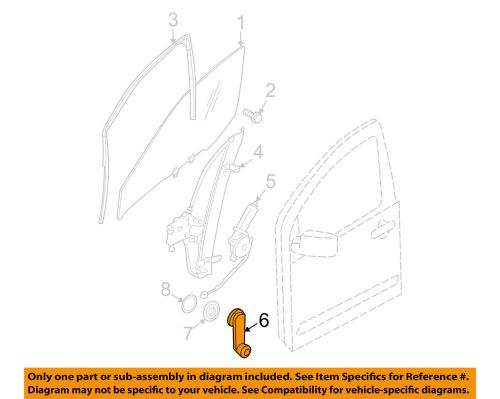 Nissan oem 05-07 frontier-window crank handle 80760ea001