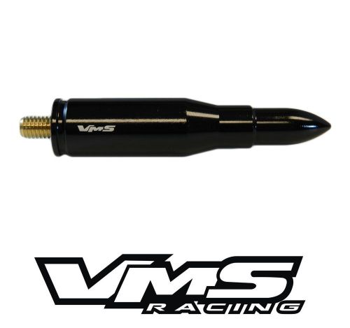 Vms racing billet 3&#034; 223 cal bullet antenna black for 97-02 ford expedition