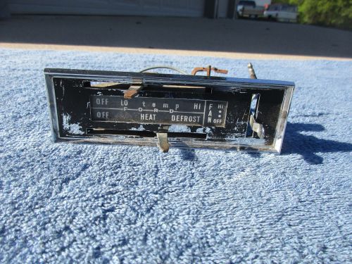 1963 ford galaxie 500 xl custon dash heater control assembly no ac 63 352 390