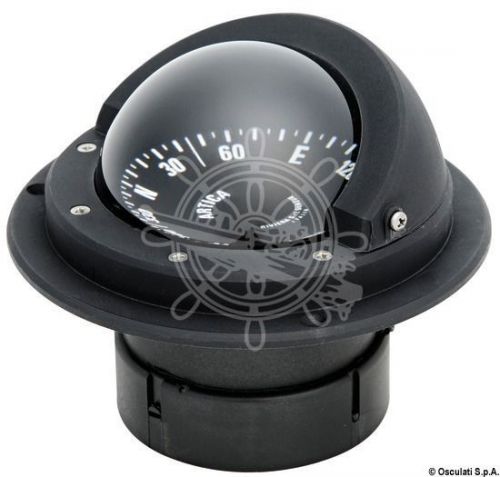 Riviera vega boat marine compass 2&#034; 3/4 black flush mount