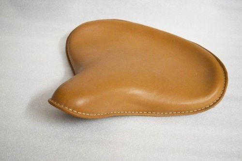 American style seat tan colour- harley bobber chopper bsa norton new front large