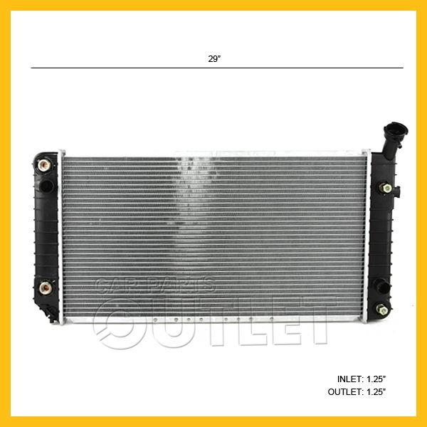 1991-1993 lumina car 3.1 3.4 v6 radiator grand prix 4-spd at regal 3.8 eoc &toc