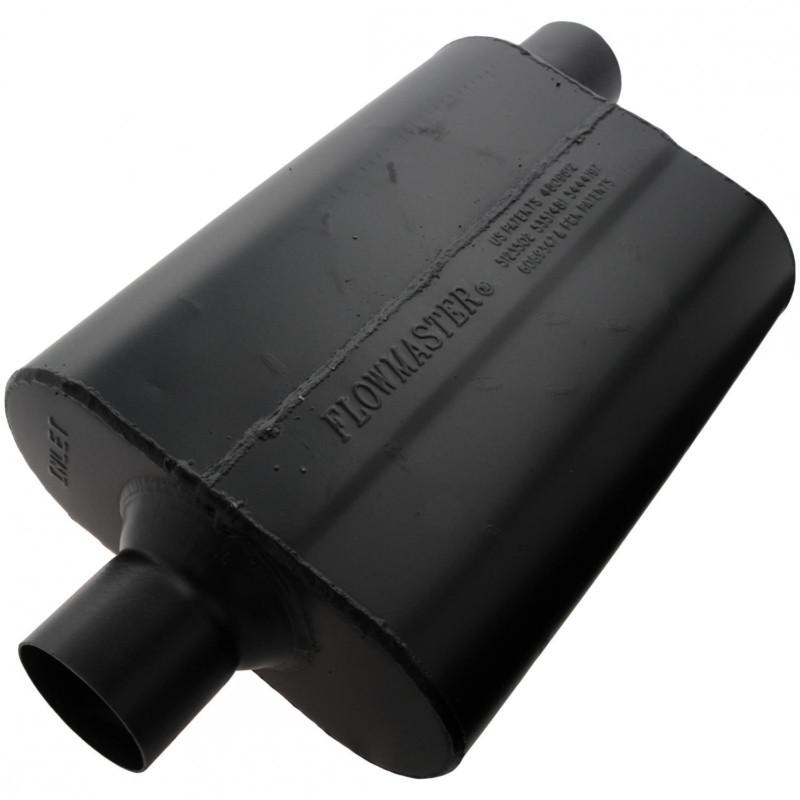 Flowmaster super 44 muffler - 2.50 center in / 2.50 offset out - aggressive