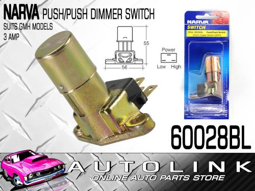 Narva on/on push/push dipper switch ( holden ) hi / low beam -  floor mount